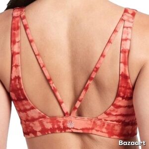 ATHLETA Exhale Printed Sports Bra D-DD NWT Sz 3X $54 MSRP